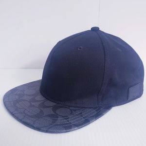 Coach Black and Gray Patterned Hat